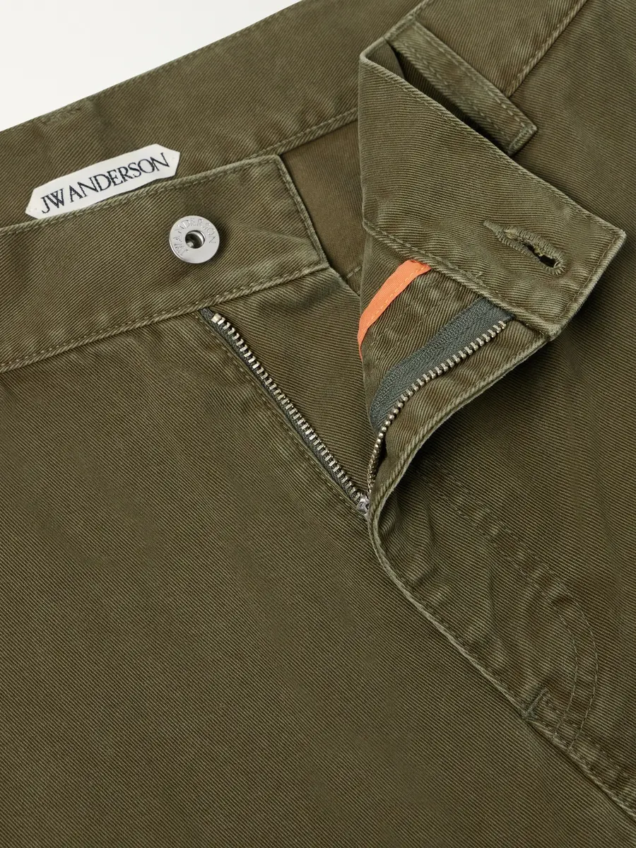 JW Anderson Twisted Straight-Leg Cotton-Twill Shorts - Men | Thumbnail 6 JW Anderson Twisted Straight-Leg Cotton-Twill Shorts - Men | Thumbnail 6