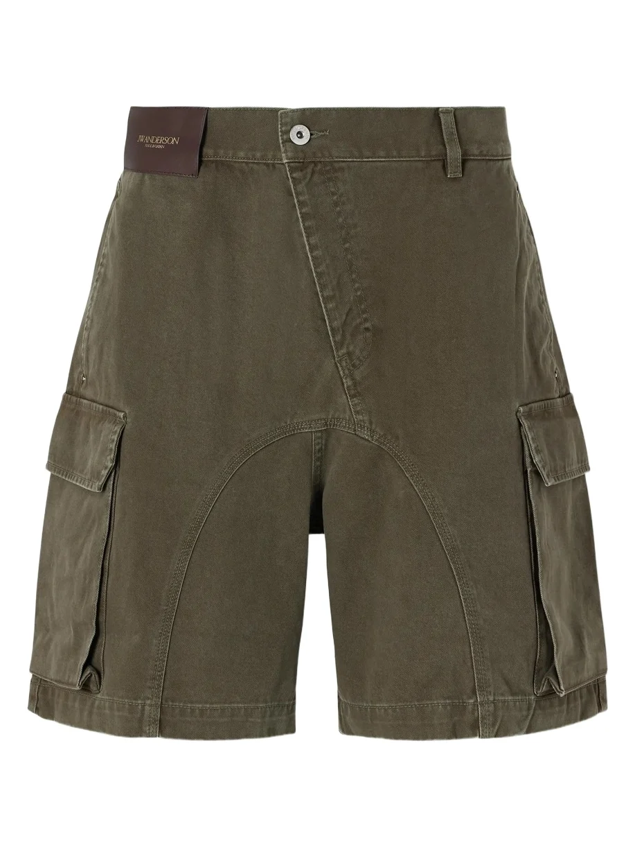 Twisted Straight-Leg Cotton-Twill Shorts - Men Twisted Straight-Leg Cotton-Twill Shorts - Men