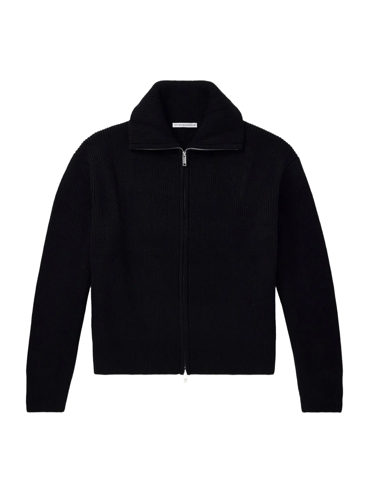 Ribbed-Knit Merino Wool Zip-Up Cardigan - Men Ribbed-Knit Merino Wool Zip-Up Cardigan - Men