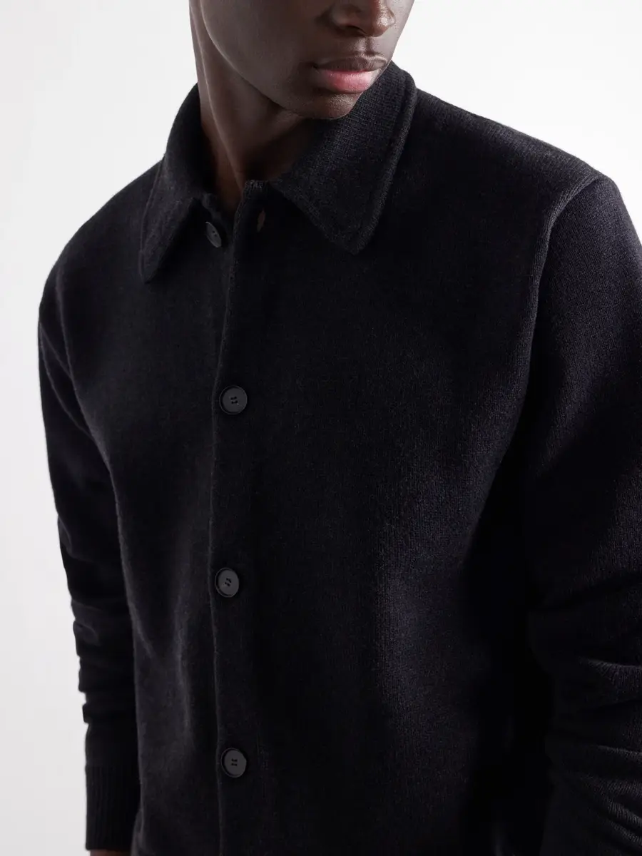 Auralee Wool Cardigan - Men | Thumbnail 5 Auralee Wool Cardigan - Men | Thumbnail 5