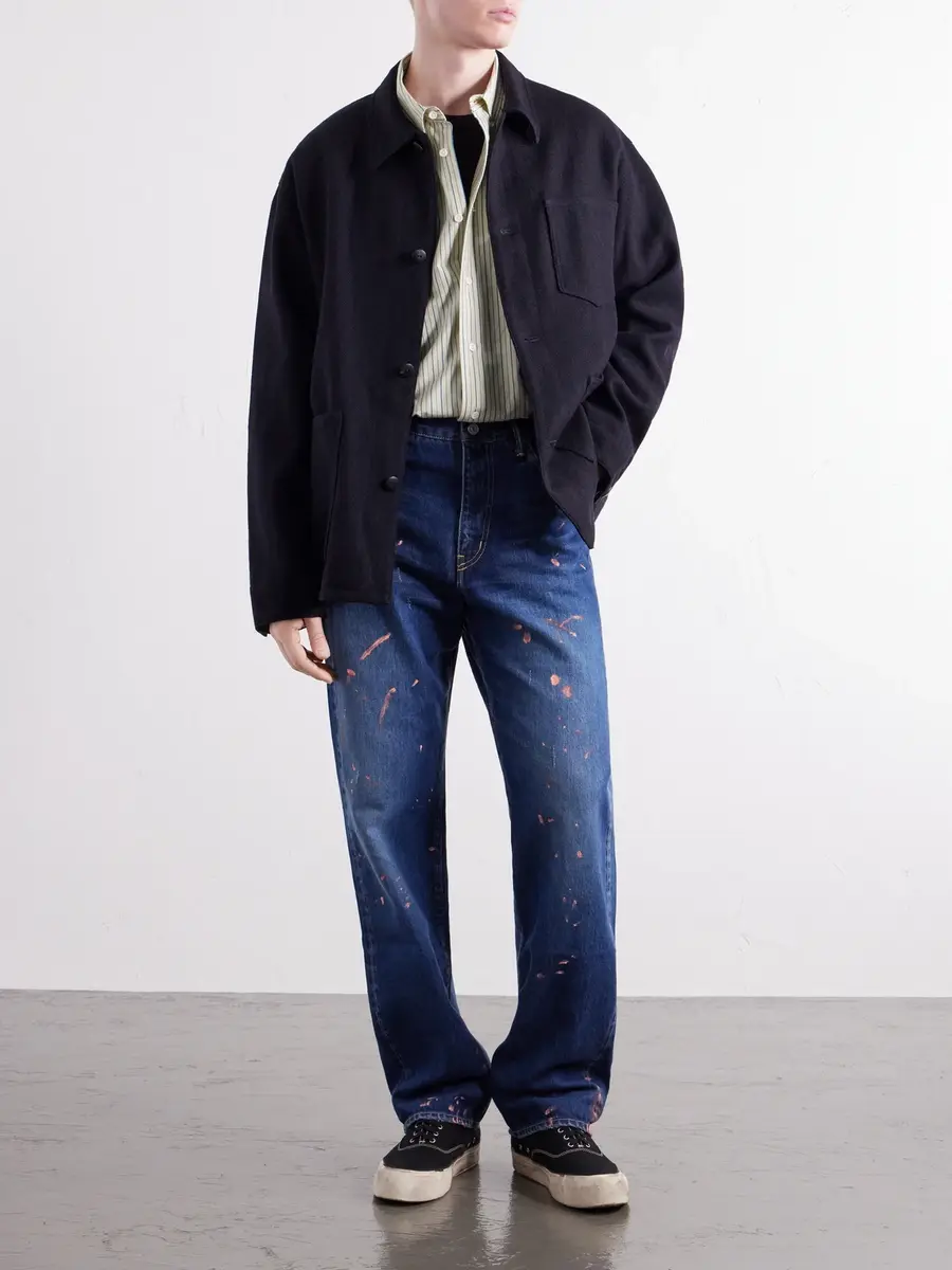 Visvim Baker Textured Wool and Linen-Blend Jacket - Men | Thumbnail 2 Visvim Baker Textured Wool and Linen-Blend Jacket - Men | Thumbnail 2