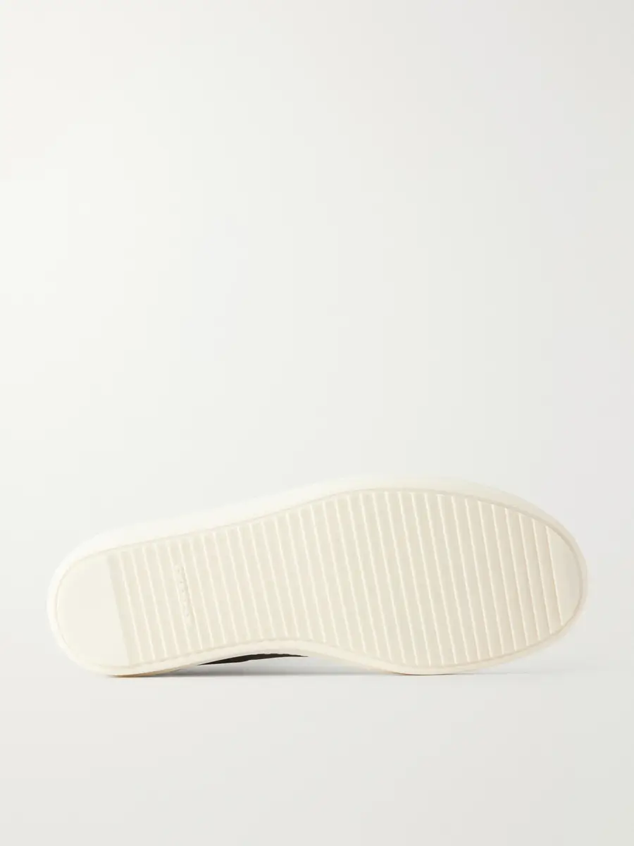 DRKSHDW by Rick Owens Vintage Suede-Trimmed Denim Sneakers - Men | Thumbnail 3