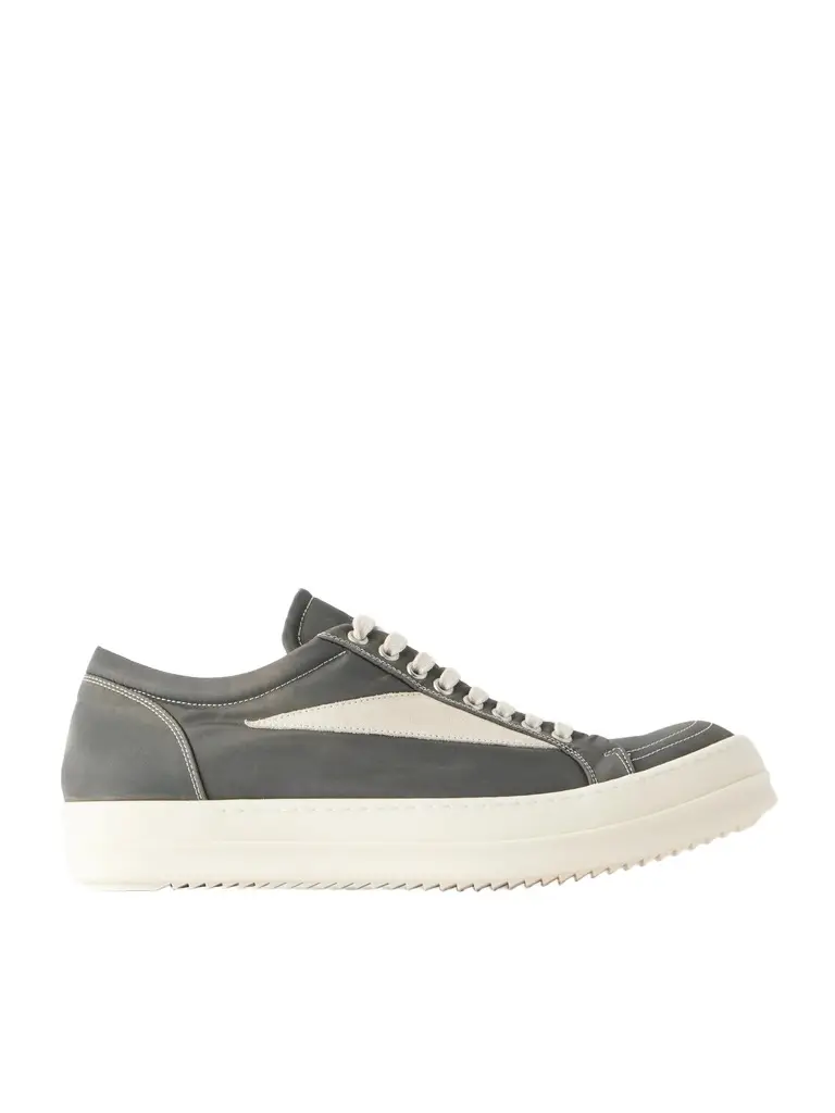 DRKSHDW by Rick Owens Vintage Suede-Trimmed Denim Sneakers - Men