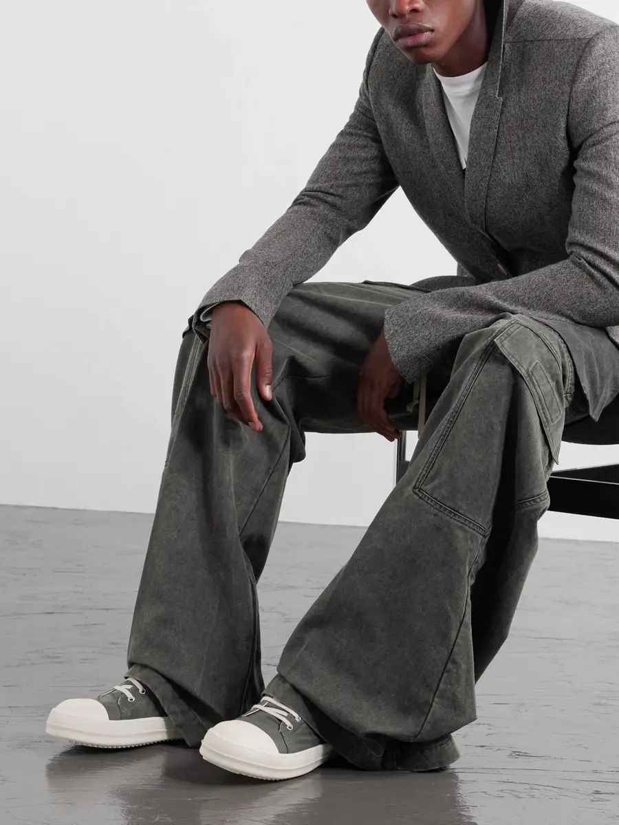 DRKSHDW by Rick Owens Ramones Denim Sneakers - Men | Thumbnail 2 DRKSHDW by Rick Owens Ramones Denim Sneakers - Men | Thumbnail 2