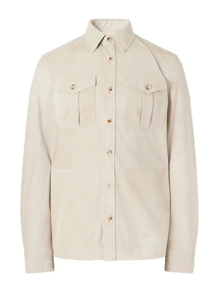 Ralph Lauren Purple Label Suede Overshirt - Men