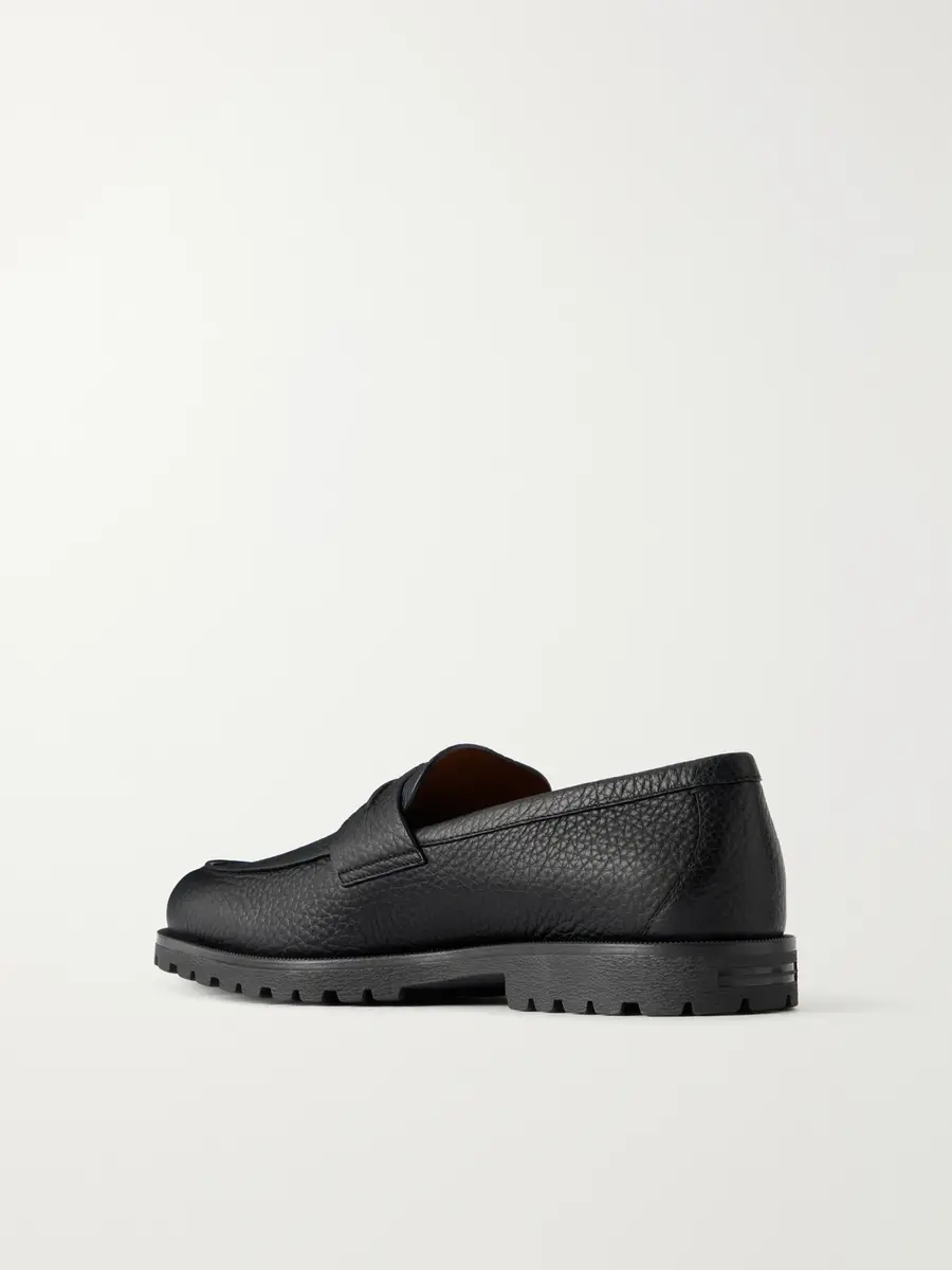 Zegna Full-Grain Leather Loafers - Men | Thumbnail 4
