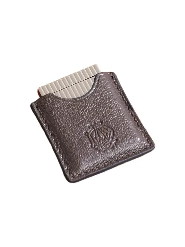 dunhill Steel and Leather Cigar Cutter Case - Men