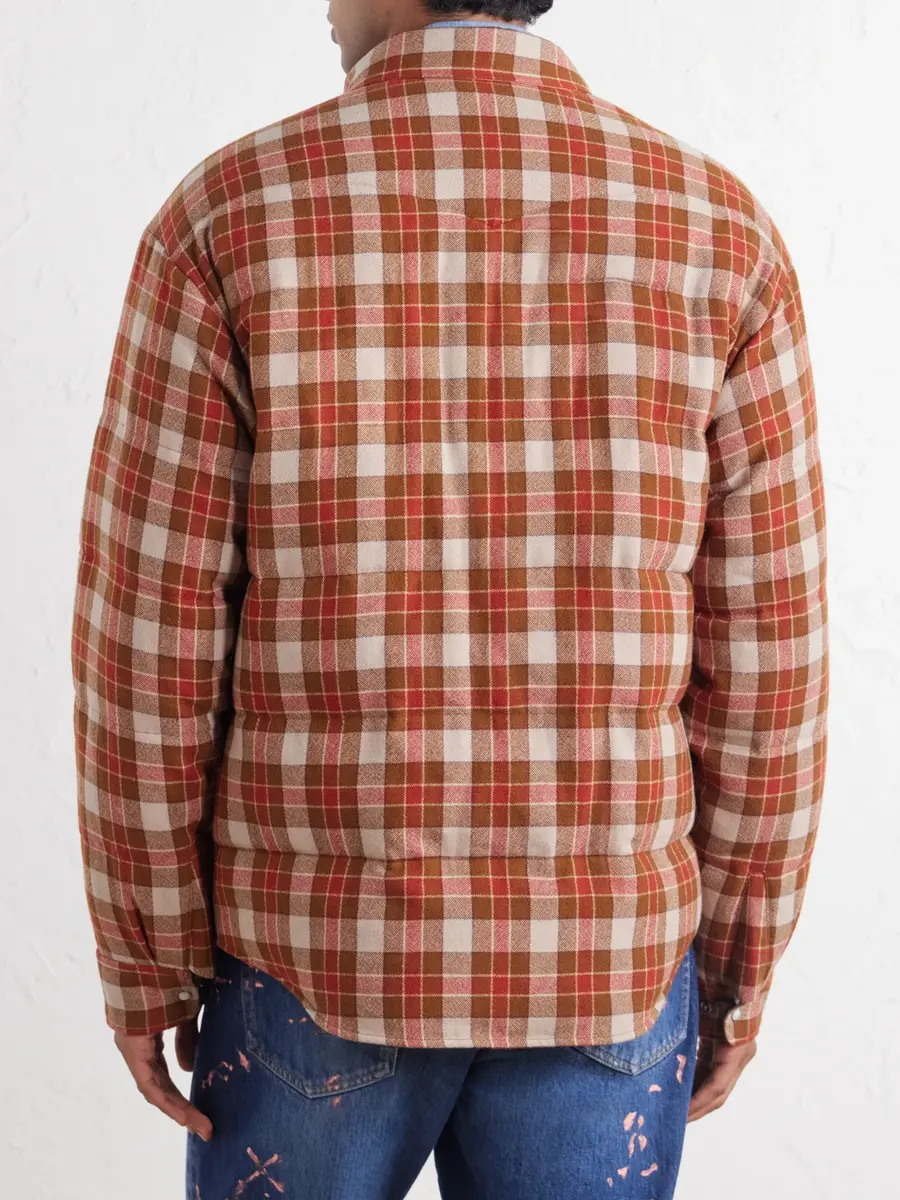 Visvim Kerchief Checked Wool and Linen-Blend Down Jacket - Men | Thumbnail 4 Visvim Kerchief Checked Wool and Linen-Blend Down Jacket - Men | Thumbnail 4