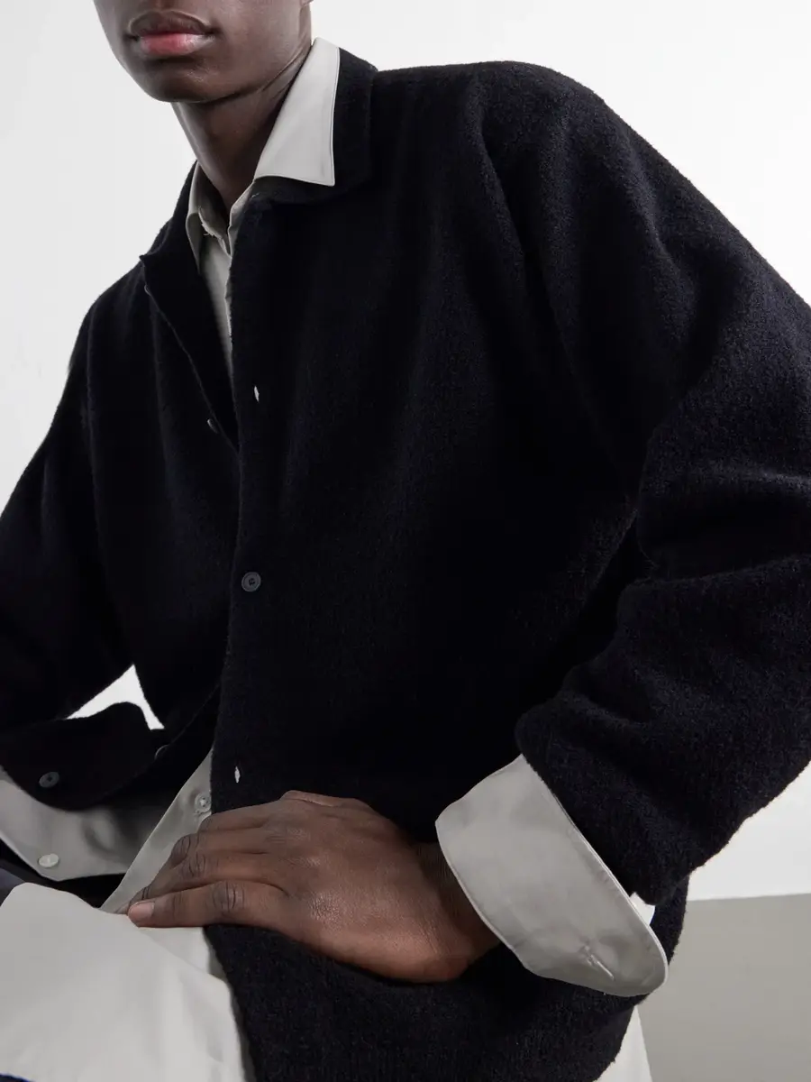 ATON Wool-Blend Bouclé Cardigan - Men | Thumbnail 5 ATON Wool-Blend Bouclé Cardigan - Men | Thumbnail 5