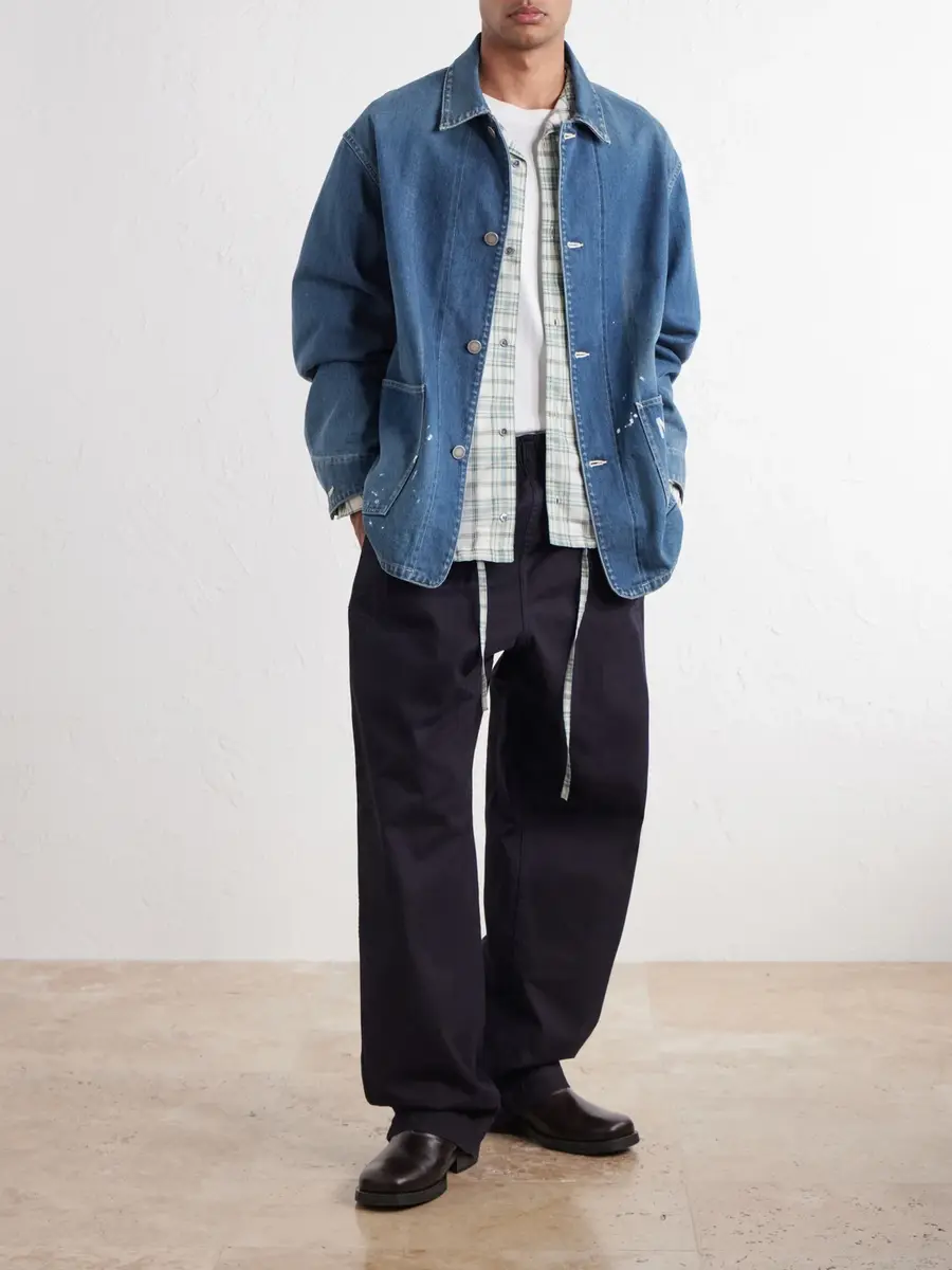 Visvim Printed Distressed Denim Jacket - Men | Thumbnail 2 Visvim Printed Distressed Denim Jacket - Men | Thumbnail 2