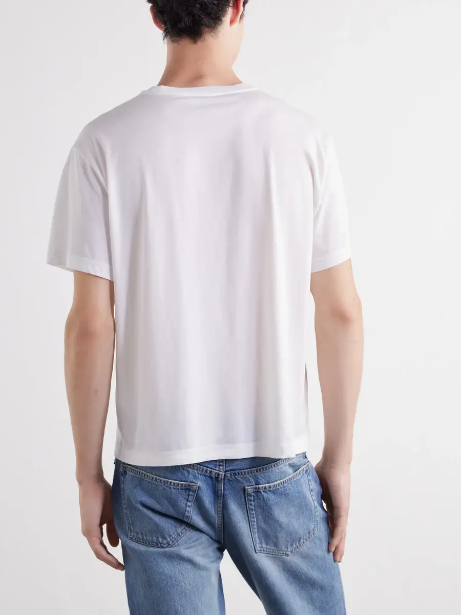 TOTEME Cotton and Cashmere-Blend Jersey T-Shirt - Men | Thumbnail 4 TOTEME Cotton and Cashmere-Blend Jersey T-Shirt - Men | Thumbnail 4