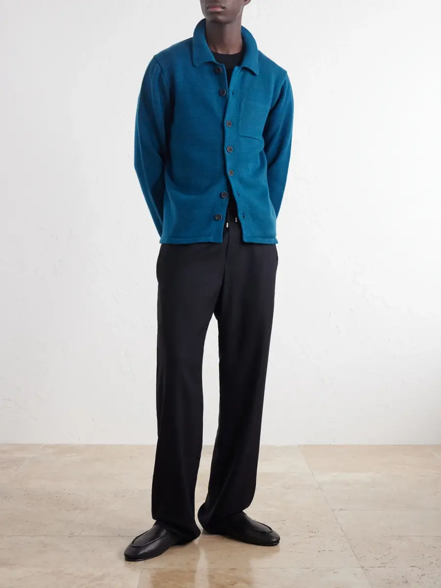 God’s True Cashmere Straight-Leg Cashmere-Twill Drawstring Trousers - Men | Thumbnail 2 God’s True Cashmere Straight-Leg Cashmere-Twill Drawstring Trousers - Men | Thumbnail 2