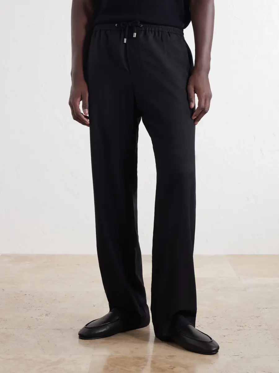 God’s True Cashmere Straight-Leg Cashmere-Twill Drawstring Trousers - Men | Thumbnail 3 God’s True Cashmere Straight-Leg Cashmere-Twill Drawstring Trousers - Men | Thumbnail 3