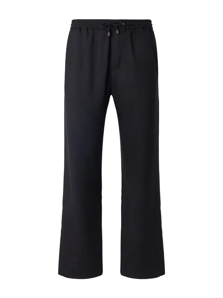 God’s True Cashmere Straight-Leg Cashmere-Twill Drawstring Trousers - Men