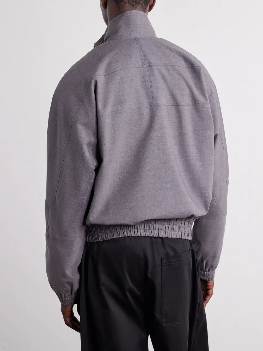 SAGE NATION Fossil Ruched Panelled Twill Blouson Jacket - Men | Thumbnail 4 SAGE NATION Fossil Ruched Panelled Twill Blouson Jacket - Men | Thumbnail 4