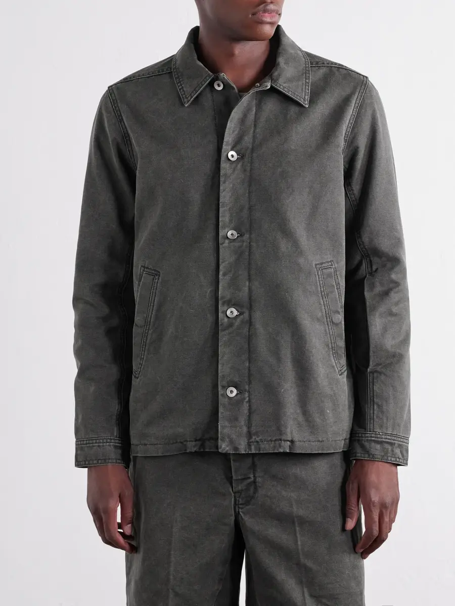 DRKSHDW by Rick Owens Brad Cotton-Canvas Overshirt - Men | Thumbnail 3 DRKSHDW by Rick Owens Brad Cotton-Canvas Overshirt - Men | Thumbnail 3