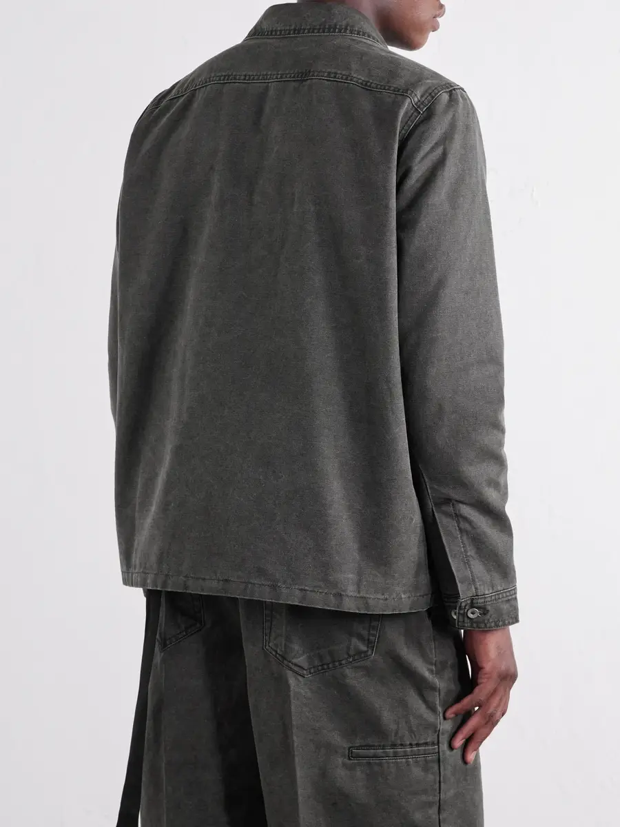 DRKSHDW by Rick Owens Brad Cotton-Canvas Overshirt - Men | Thumbnail 4 DRKSHDW by Rick Owens Brad Cotton-Canvas Overshirt - Men | Thumbnail 4