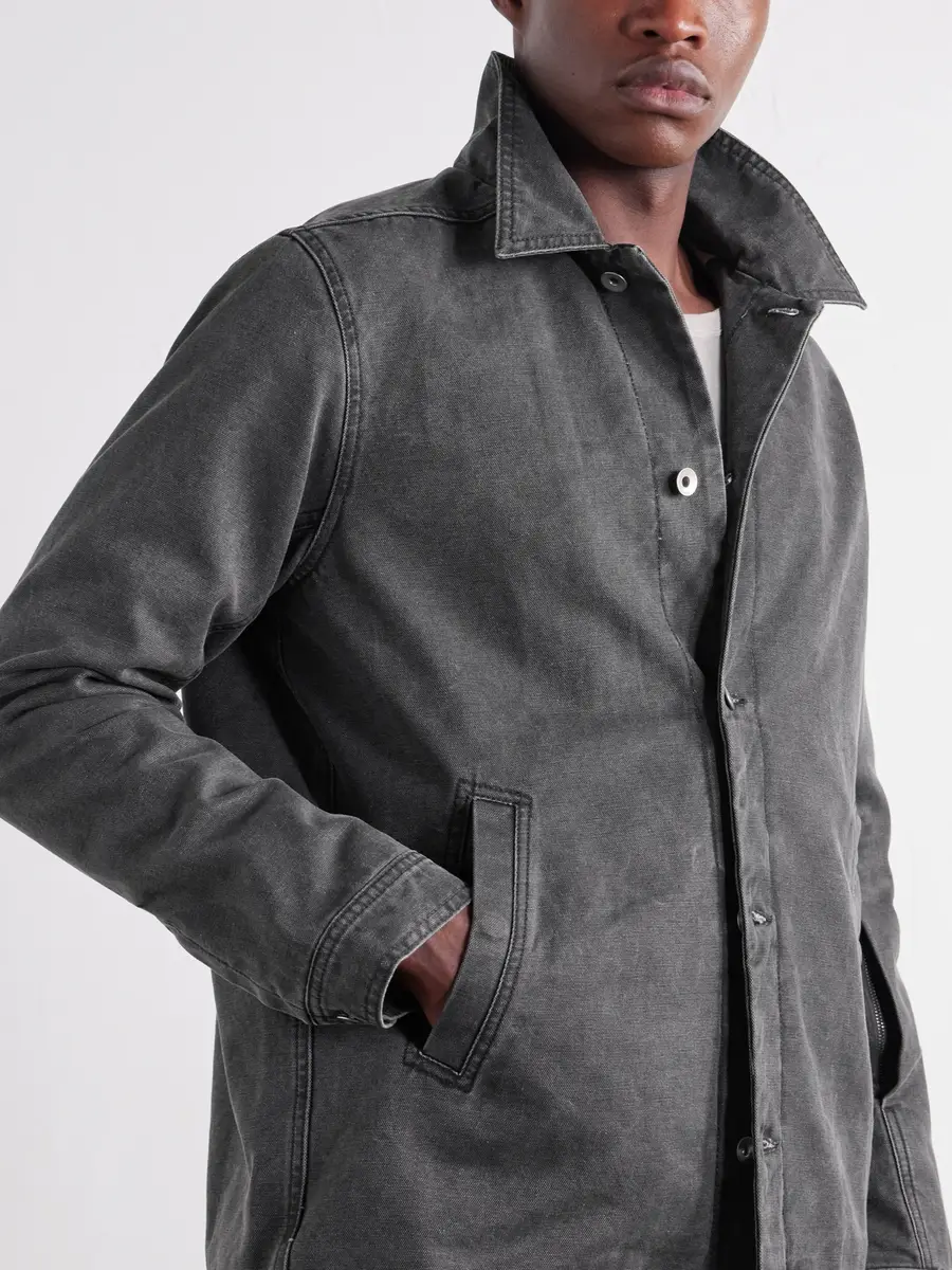 DRKSHDW by Rick Owens Brad Cotton-Canvas Overshirt - Men | Thumbnail 5 DRKSHDW by Rick Owens Brad Cotton-Canvas Overshirt - Men | Thumbnail 5