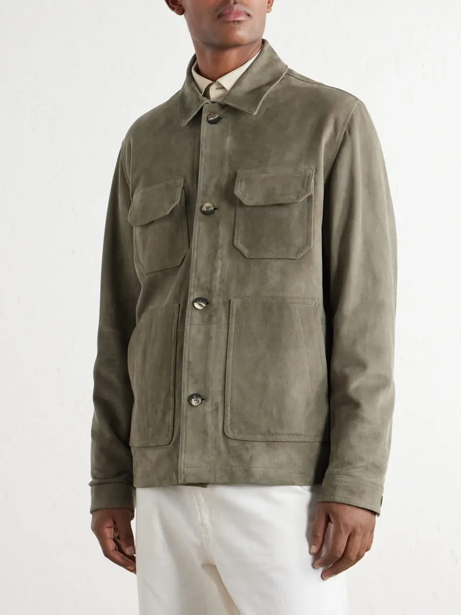 Frescobol Carioca Ravi Suede Jacket - Men | Thumbnail 3