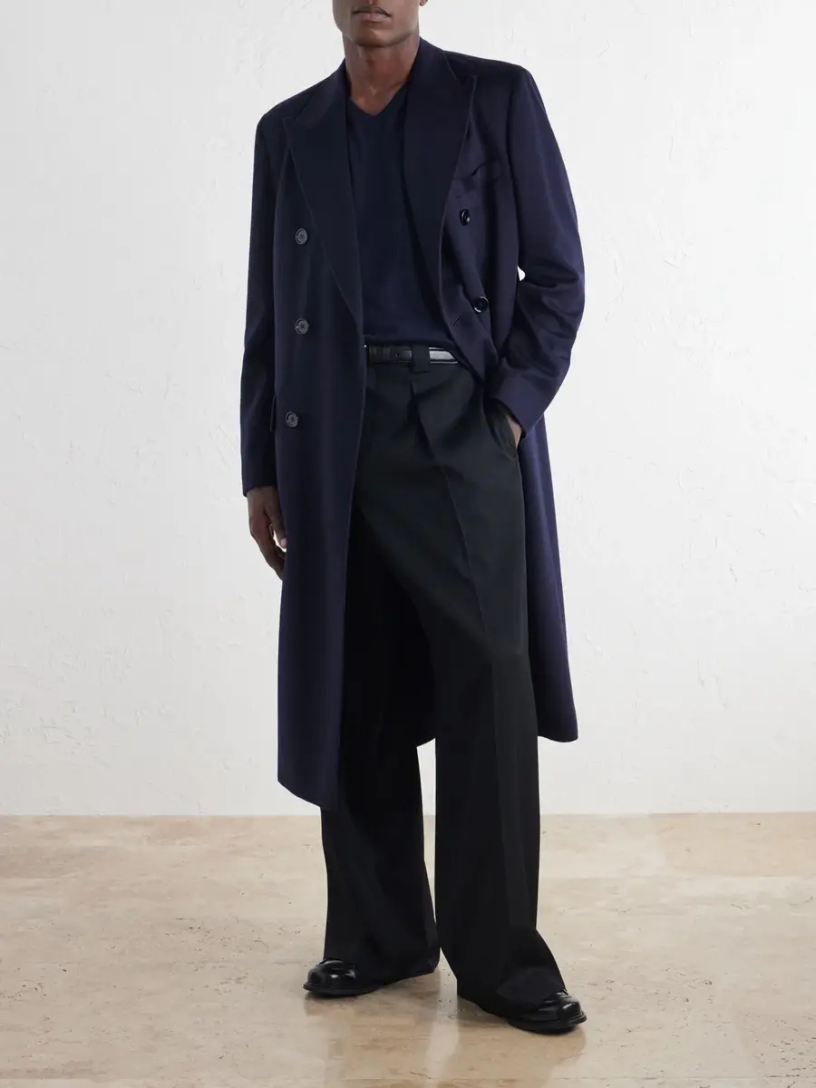 Dolce & Gabbana Double-Breasted Virgin Wool Coat - Men | Thumbnail 2 Dolce & Gabbana Double-Breasted Virgin Wool Coat - Men | Thumbnail 2