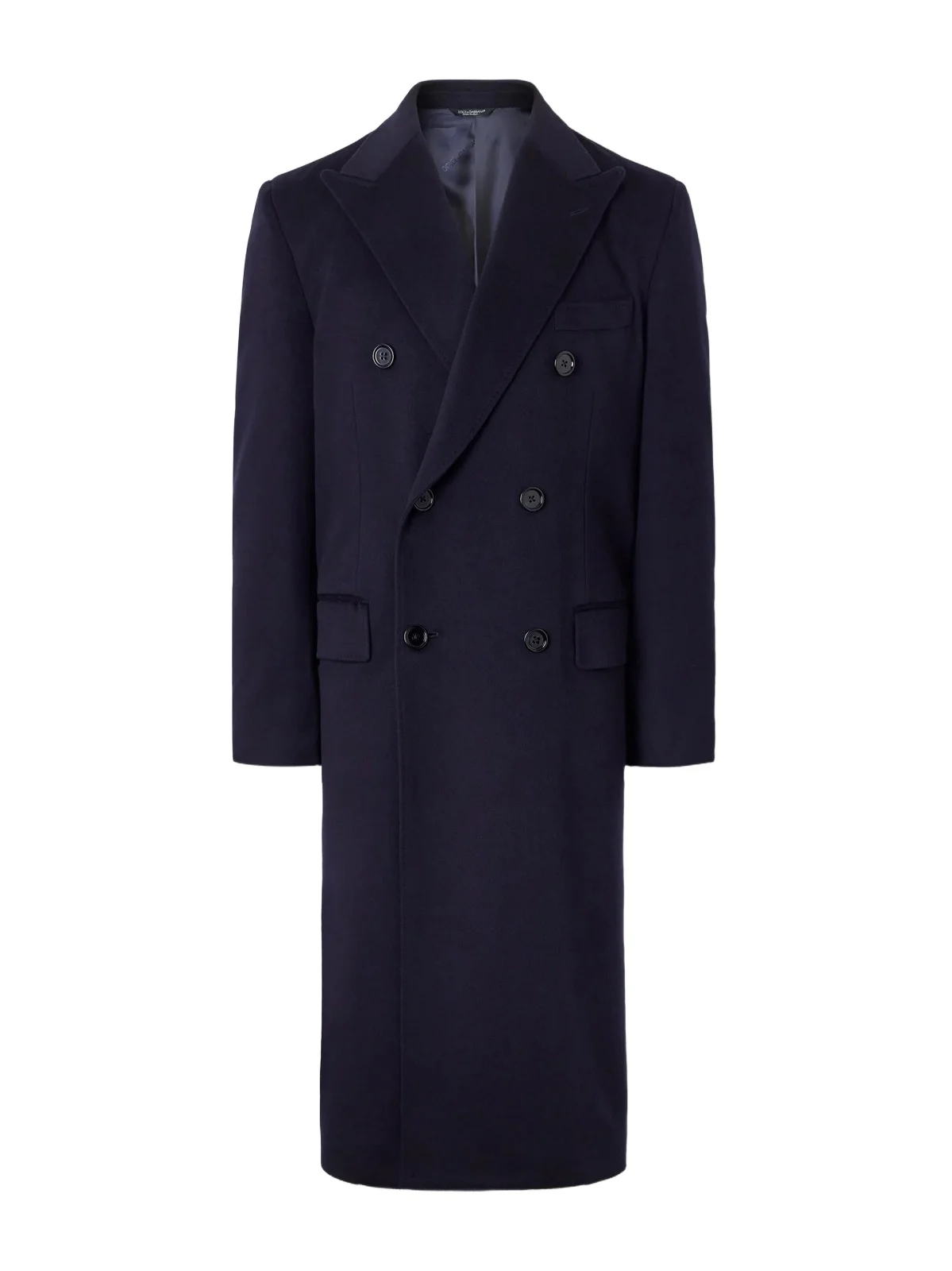 Dolce & Gabbana Double-Breasted Virgin Wool Coat - Men