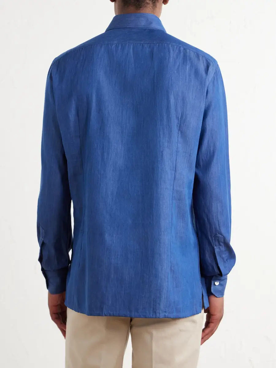 Kiton Denim Shirt - Men | Thumbnail 4 Kiton Denim Shirt - Men | Thumbnail 4
