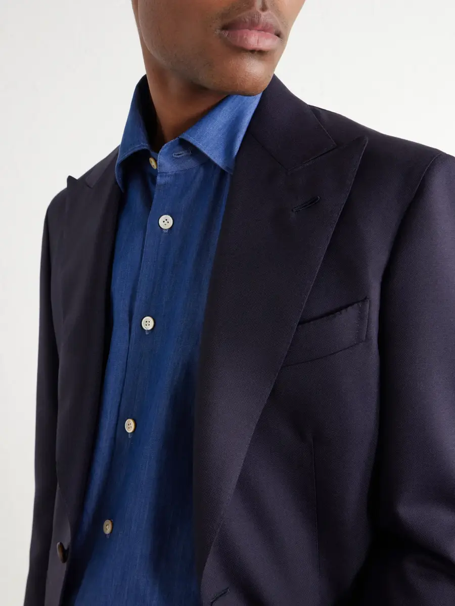 Kiton Denim Shirt - Men | Thumbnail 5 Kiton Denim Shirt - Men | Thumbnail 5