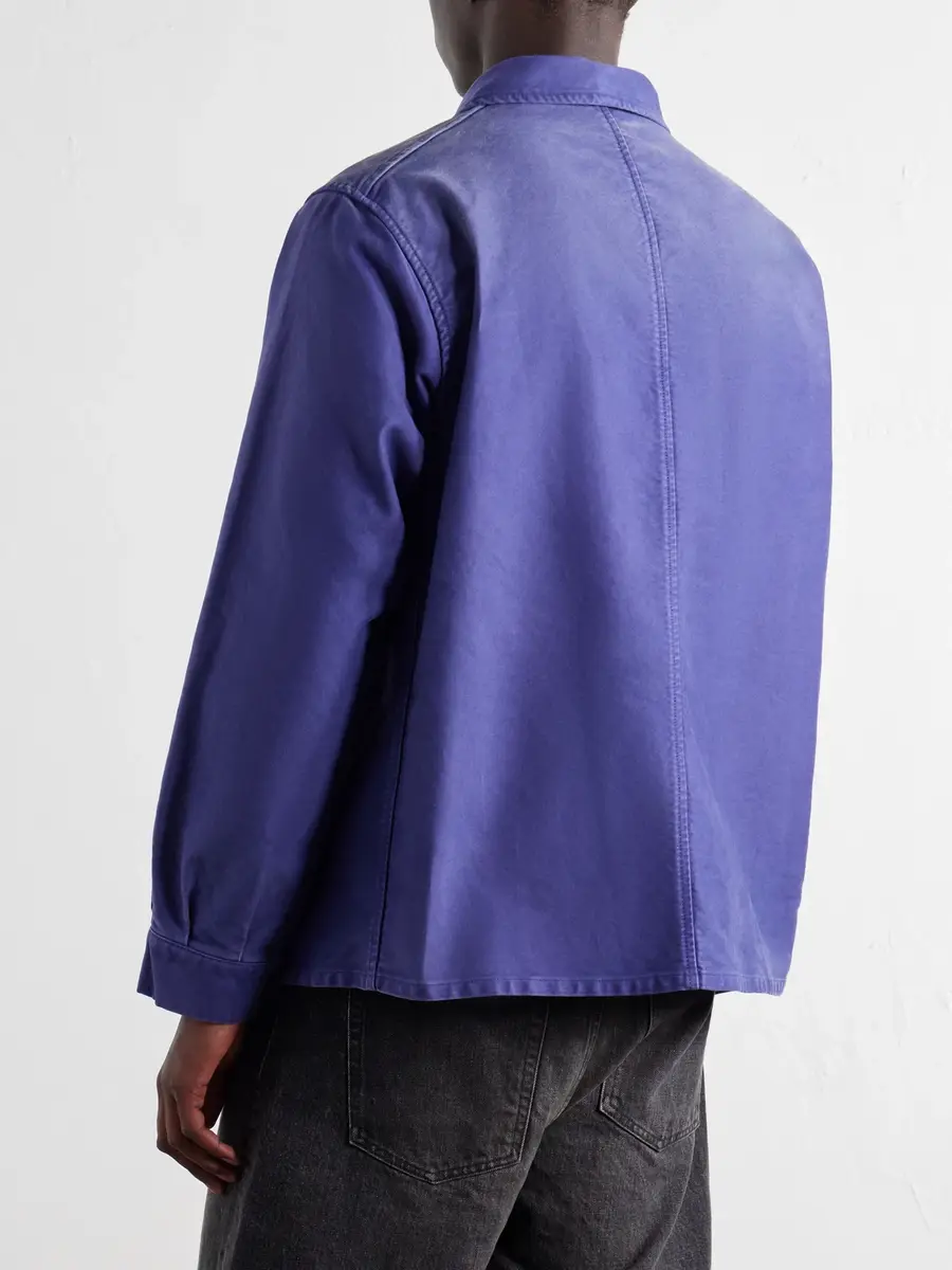 Auralee Garment-Dyed Cotton-Moleskin Blouson Jacket - Men | Thumbnail 4