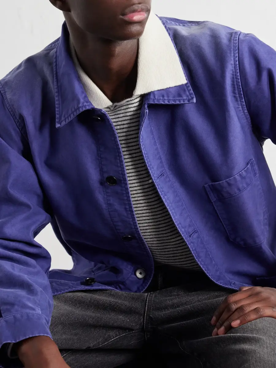 Auralee Garment-Dyed Cotton-Moleskin Blouson Jacket - Men | Thumbnail 5