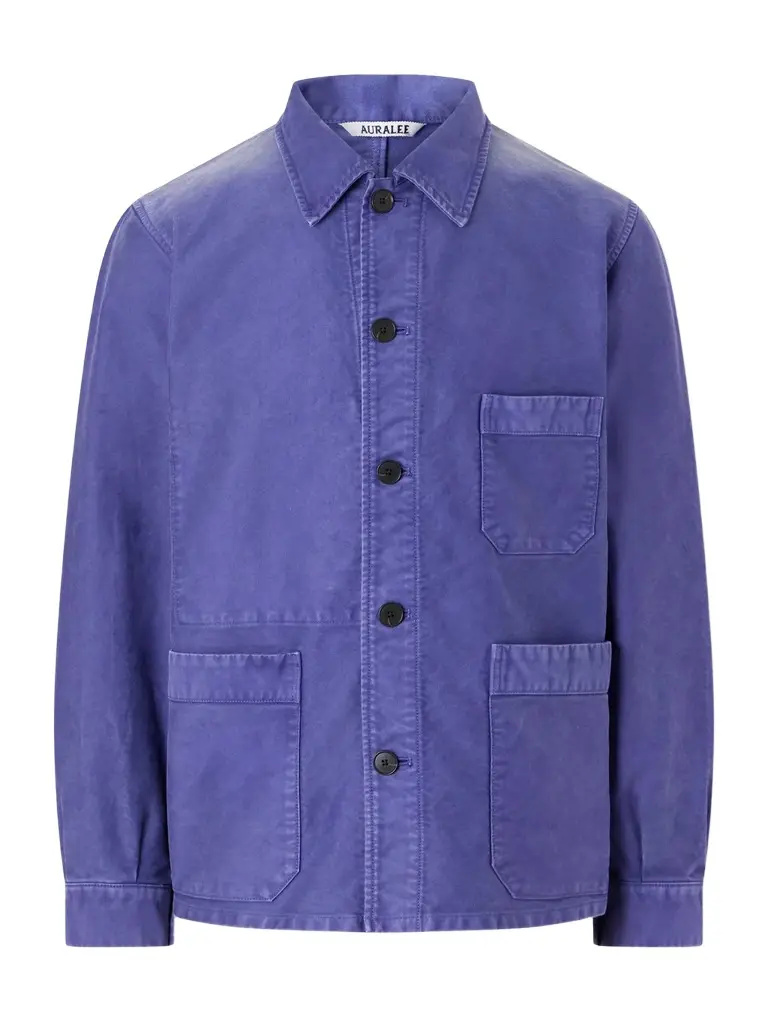 Auralee Garment-Dyed Cotton-Moleskin Blouson Jacket - Men