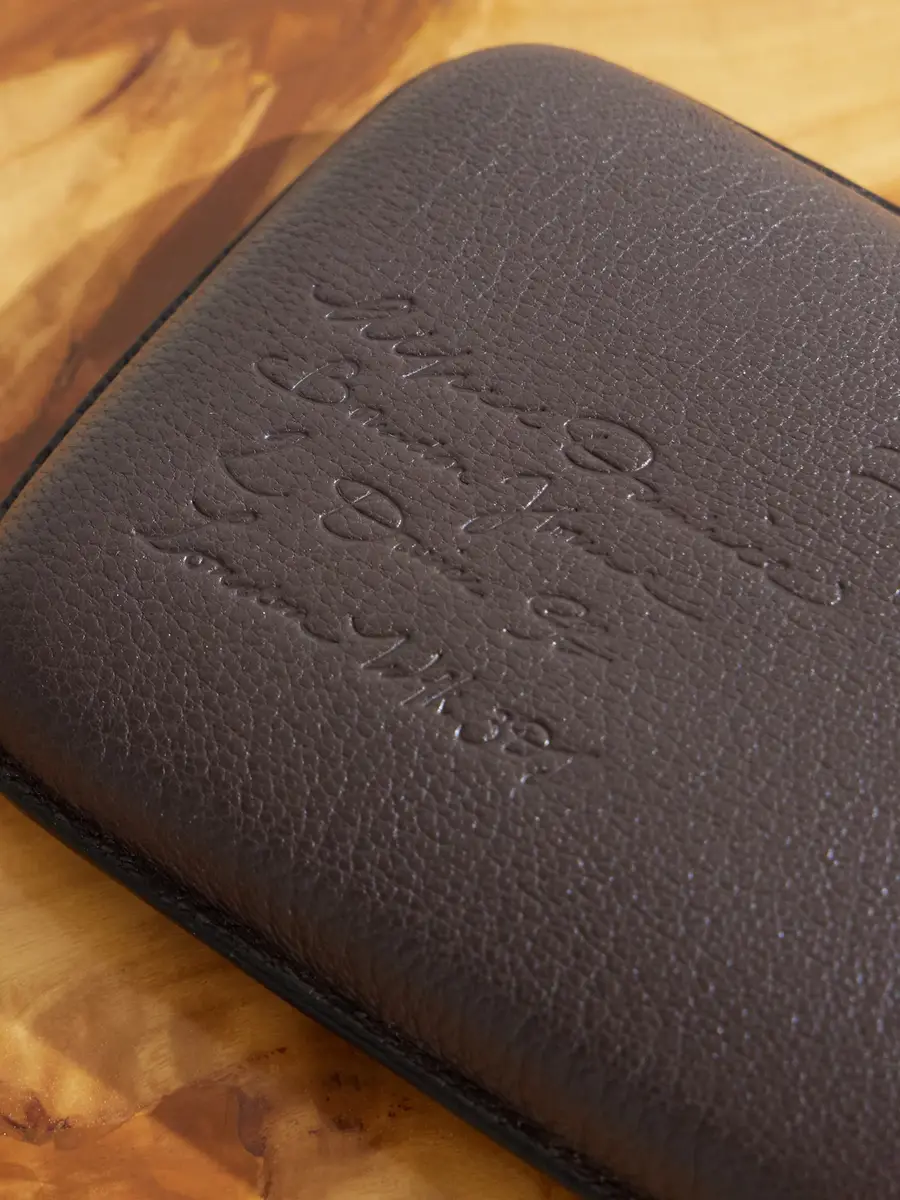 dunhill Embossed Leather Envelope Flask - Men | Thumbnail 3 dunhill Embossed Leather Envelope Flask - Men | Thumbnail 3
