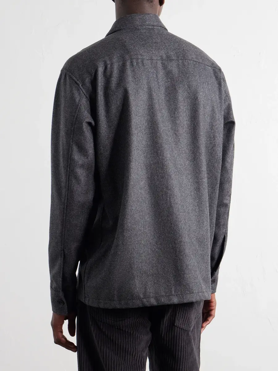 NN07 Freddy Herringbone Wool-Blend Shirt - Men | Thumbnail 4 NN07 Freddy Herringbone Wool-Blend Shirt - Men | Thumbnail 4