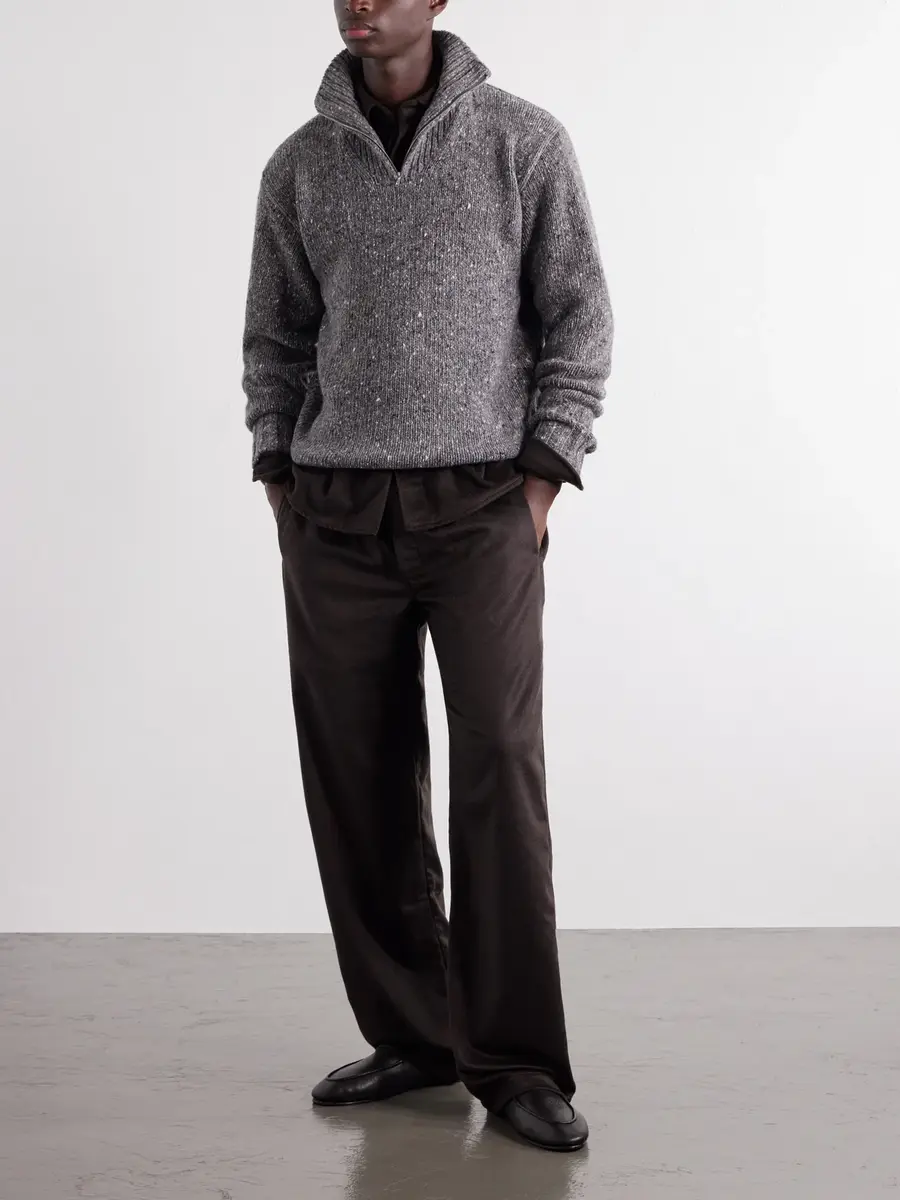 Auralee Wool Half-Zip Sweater - Men | Thumbnail 2