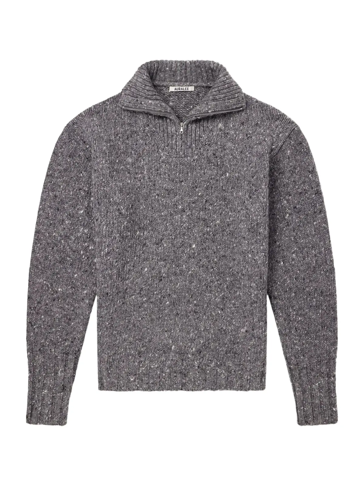 Auralee Wool Half-Zip Sweater - Men