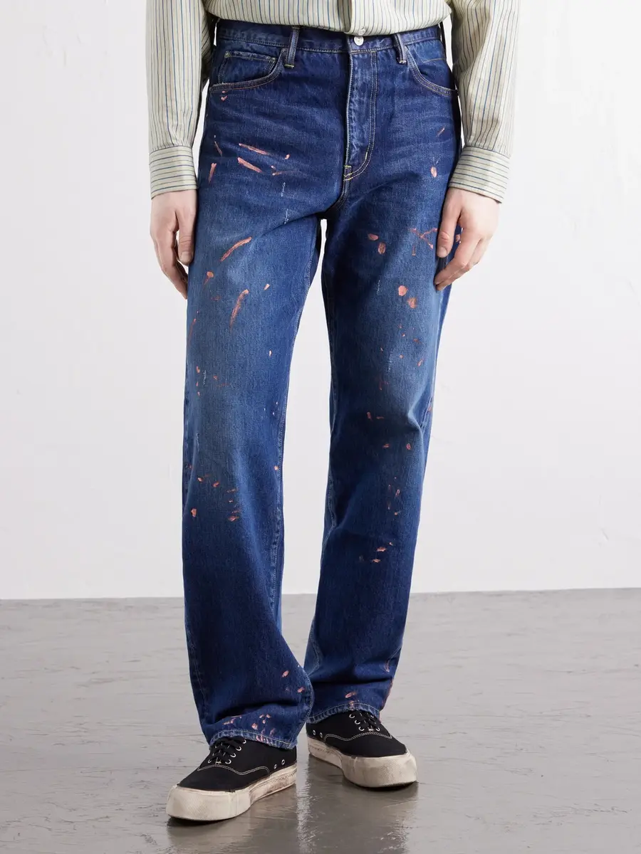 Visvim Straight-Leg Distressed Jeans - Men | Thumbnail 3
