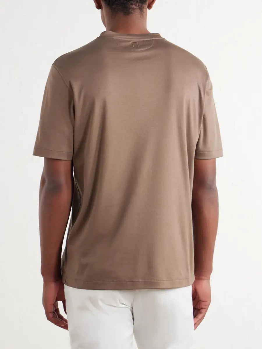 Canali Cotton-Jersey T-Shirt - Men | Thumbnail 4