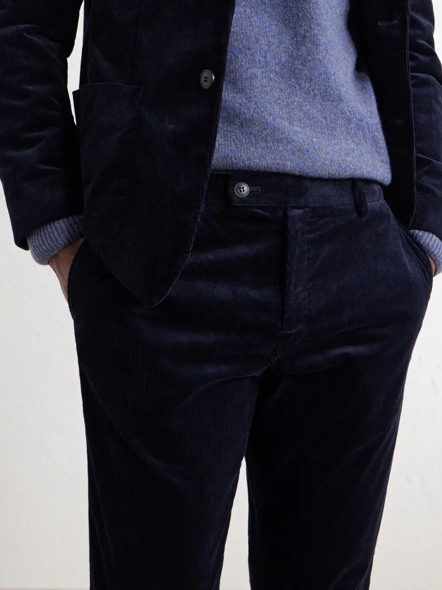 Sunspel Straight-Leg Cotton-Corduroy Suit Trousers - Men | Thumbnail 5