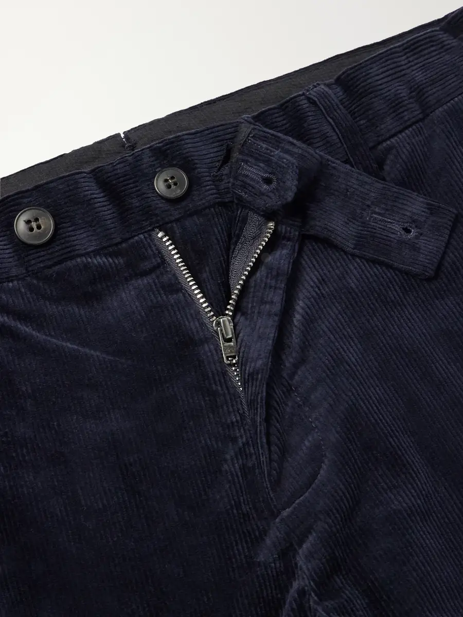 Sunspel Straight-Leg Cotton-Corduroy Suit Trousers - Men | Thumbnail 6