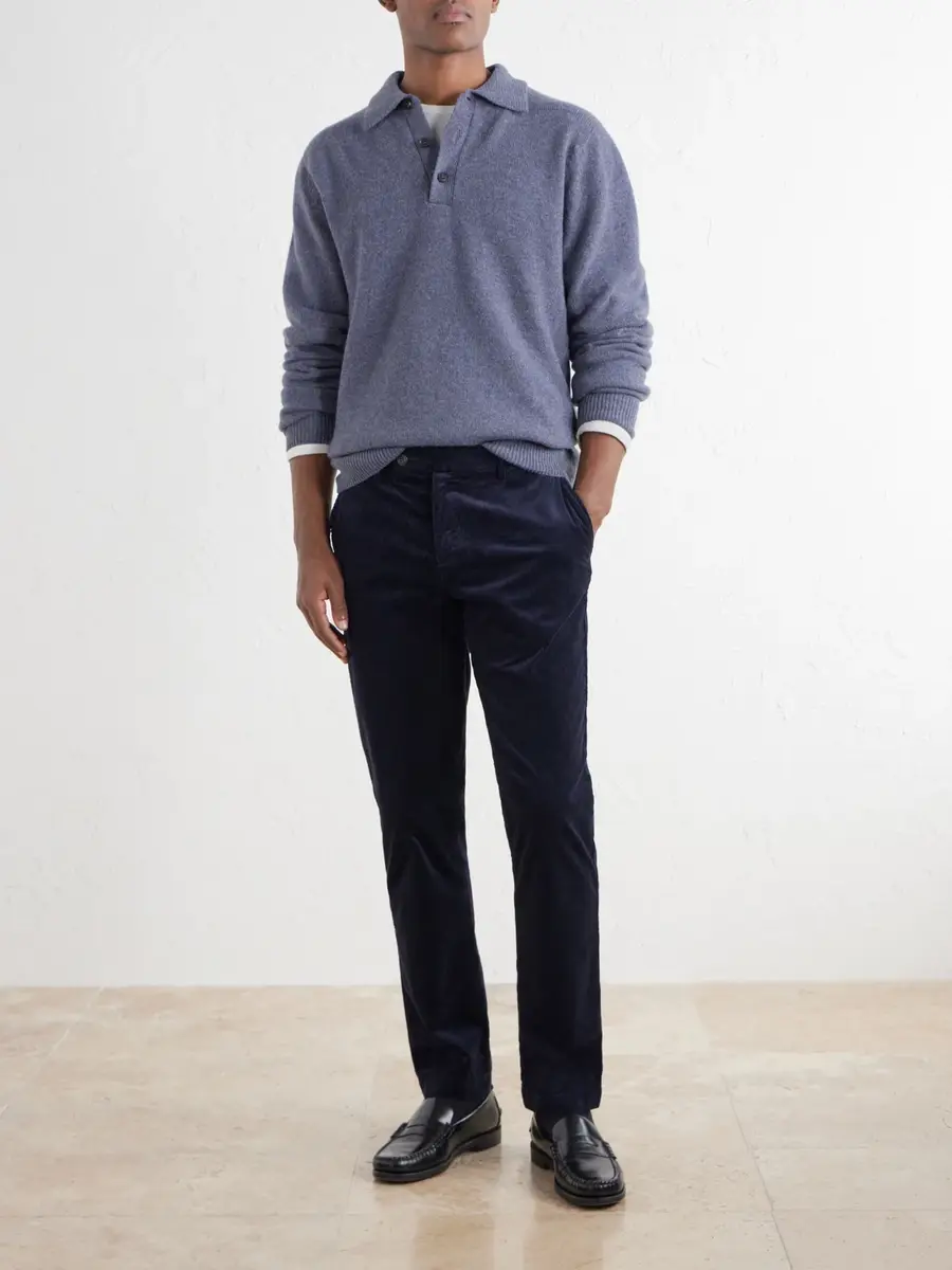 Sunspel Wool Polo Shirt - Men | Thumbnail 2 Sunspel Wool Polo Shirt - Men | Thumbnail 2