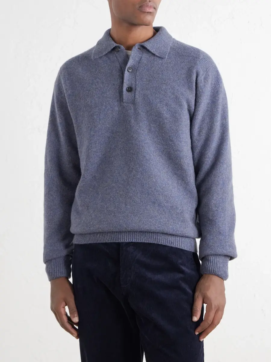 Sunspel Wool Polo Shirt - Men | Thumbnail 3 Sunspel Wool Polo Shirt - Men | Thumbnail 3