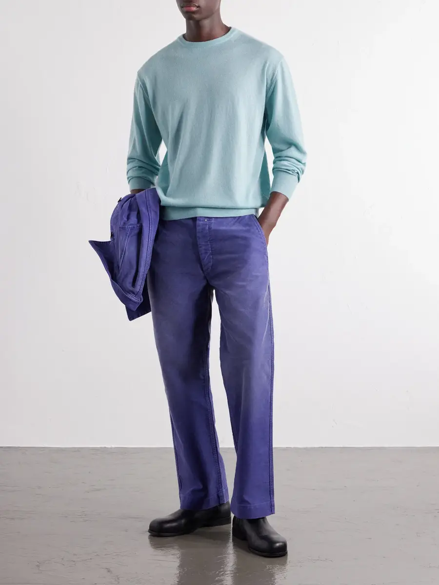 Auralee Cashmere Sweater - Men | Thumbnail 2 Auralee Cashmere Sweater - Men | Thumbnail 2