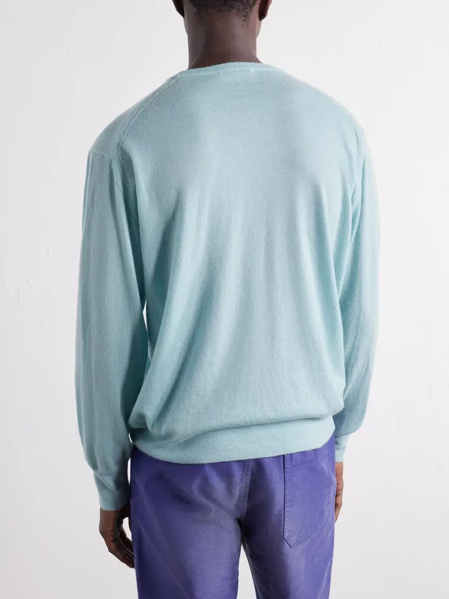 Auralee Cashmere Sweater - Men | Thumbnail 4 Auralee Cashmere Sweater - Men | Thumbnail 4