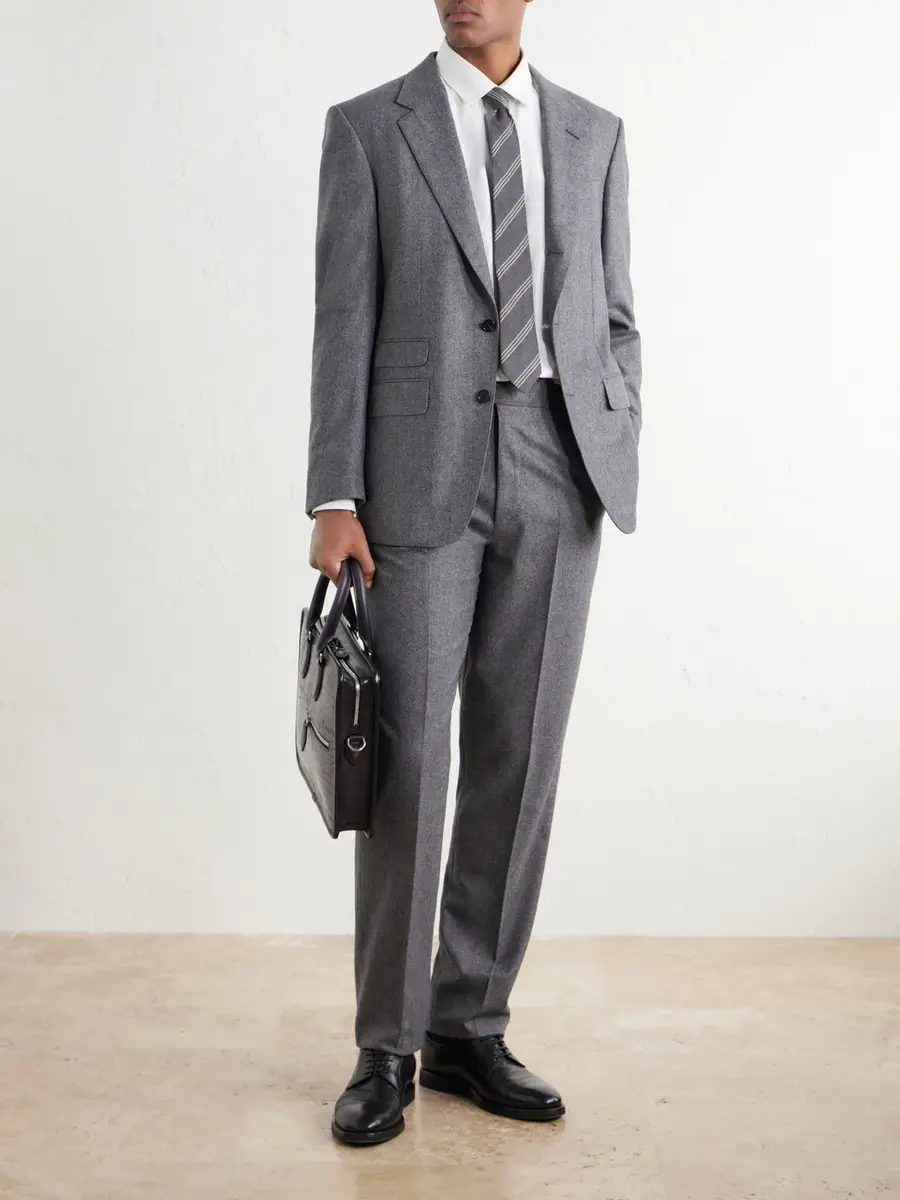 dunhill Herringbone Wool and Cashmere-Blend Suit Jacket - Men | Thumbnail 2 dunhill Herringbone Wool and Cashmere-Blend Suit Jacket - Men | Thumbnail 2
