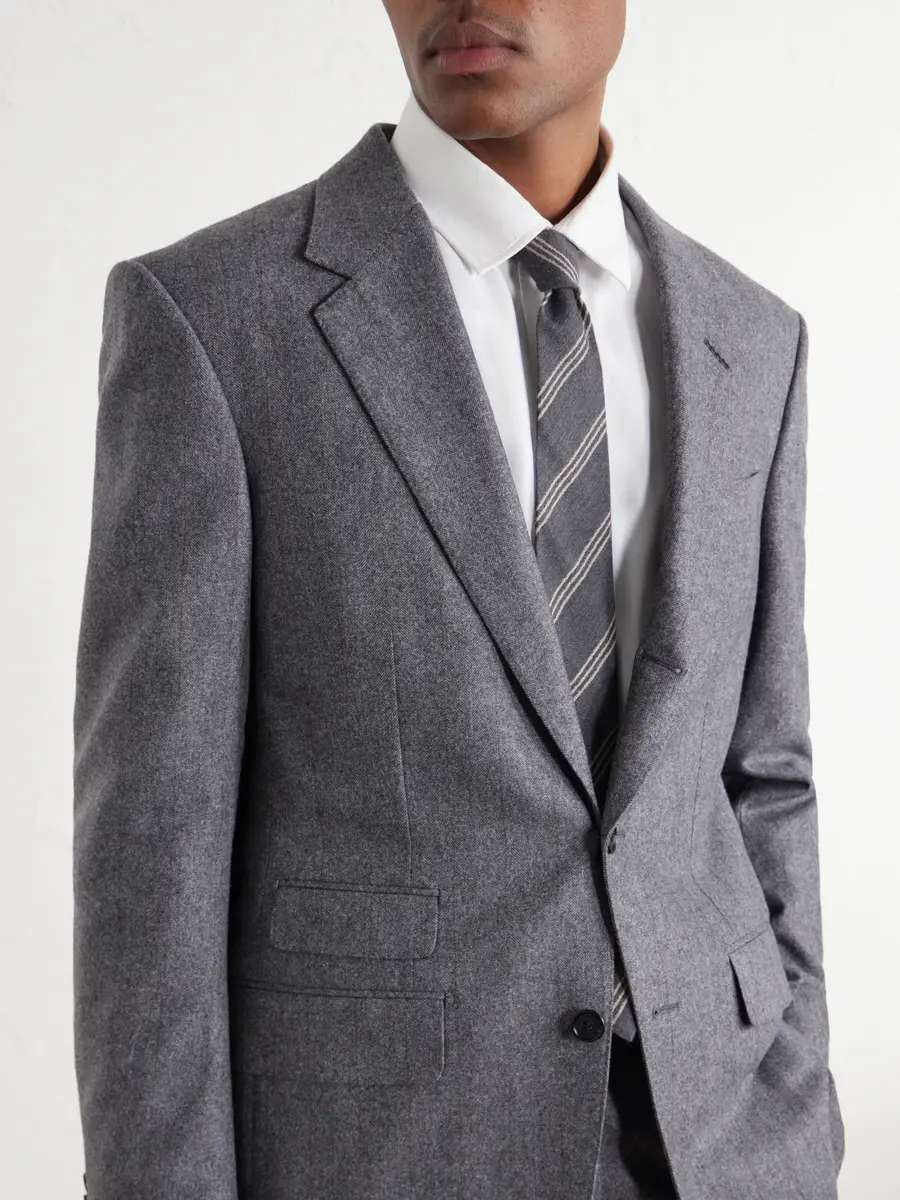 dunhill Herringbone Wool and Cashmere-Blend Suit Jacket - Men | Thumbnail 5 dunhill Herringbone Wool and Cashmere-Blend Suit Jacket - Men | Thumbnail 5