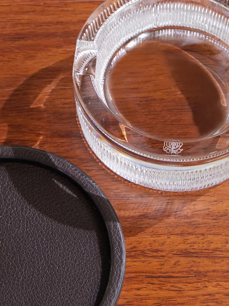 dunhill Leather and Crystal Ashtray - Men | Thumbnail 3 dunhill Leather and Crystal Ashtray - Men | Thumbnail 3