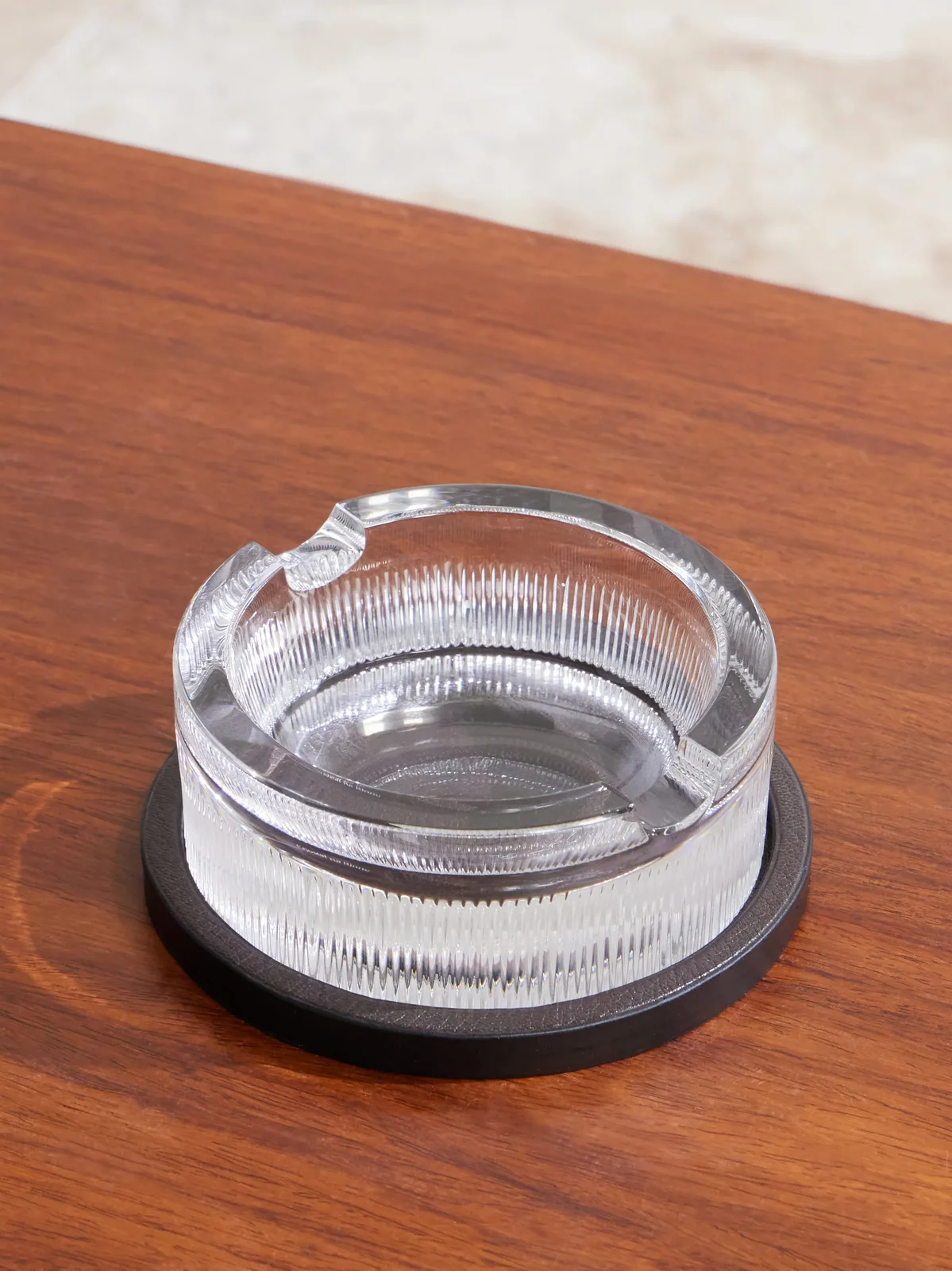 dunhill Leather and Crystal Ashtray - Men