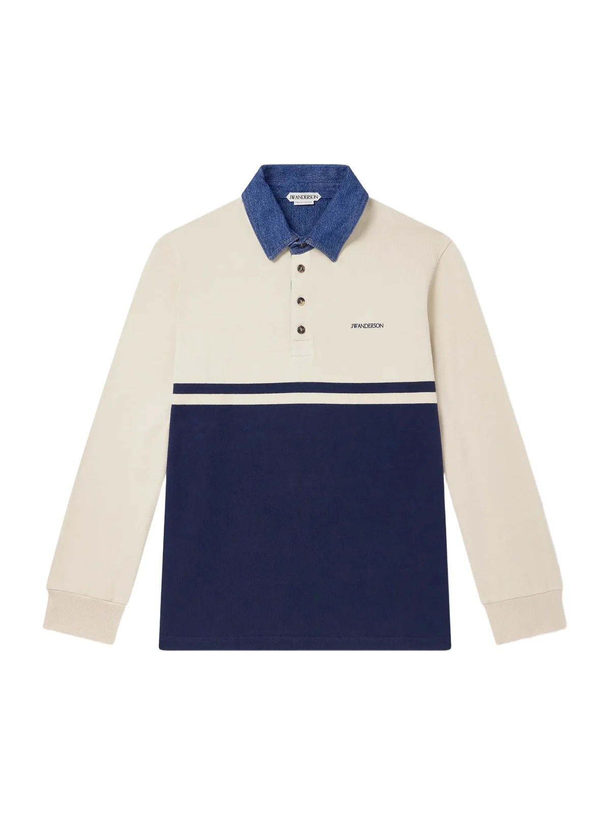 Contrast Collar Colour-Block Cotton-Jersey Polo Shirt - Men Contrast Collar Colour-Block Cotton-Jersey Polo Shirt - Men