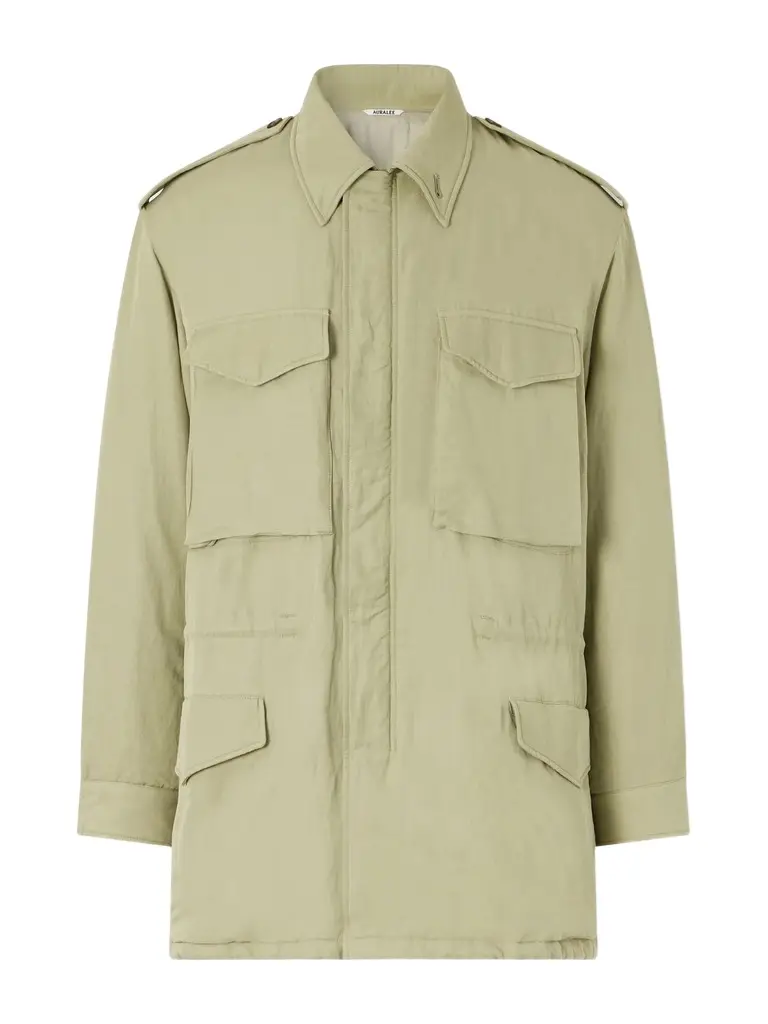 Auralee Padded Silk and Linen Parka - Men