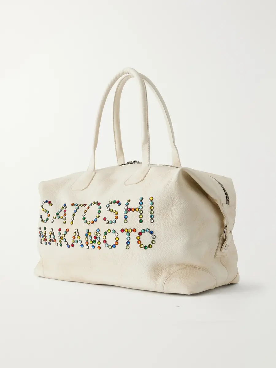 Satoshi Nakamoto Studded Embellished Leather Weekend Bag - Men | Thumbnail 4 Satoshi Nakamoto Studded Embellished Leather Weekend Bag - Men | Thumbnail 4