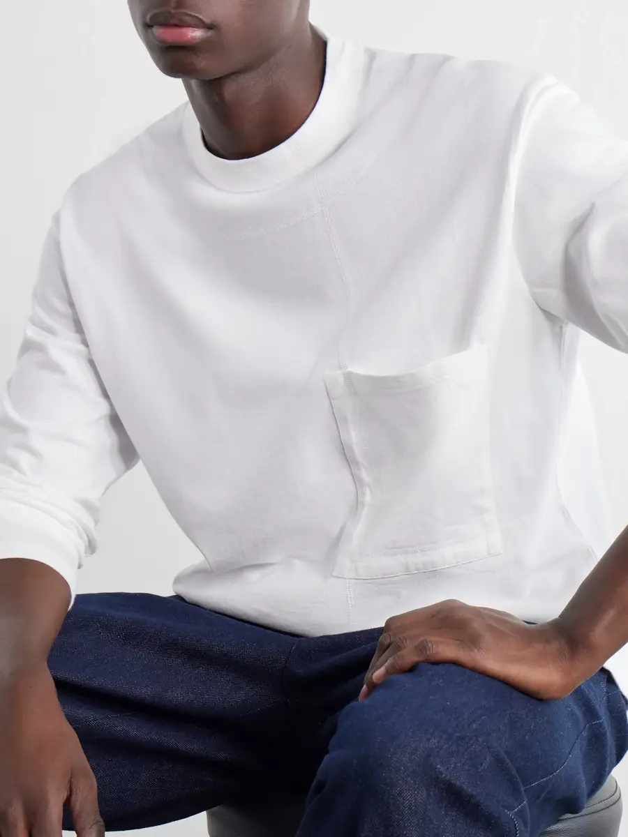 SAGE NATION Cross Stitch Cotton-Jersey T-Shirt - Men | Thumbnail 5 SAGE NATION Cross Stitch Cotton-Jersey T-Shirt - Men | Thumbnail 5